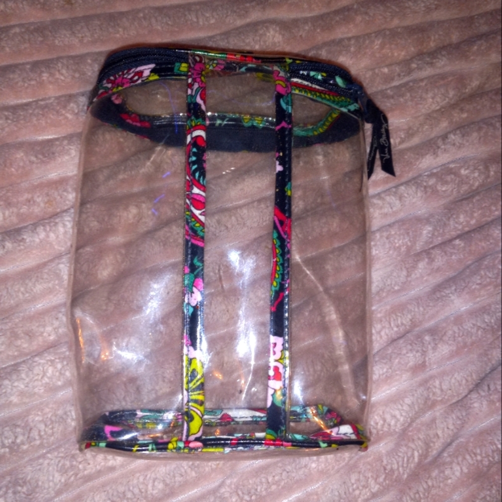 ๐๐๐Vera Bradley Clear Paisley Travel Cosmetic Liquids Bag - Picture 2 of 3